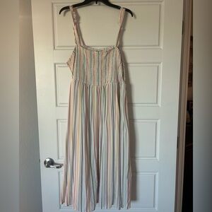 Torrid Size 3 Multicolor Striped Midi Dress